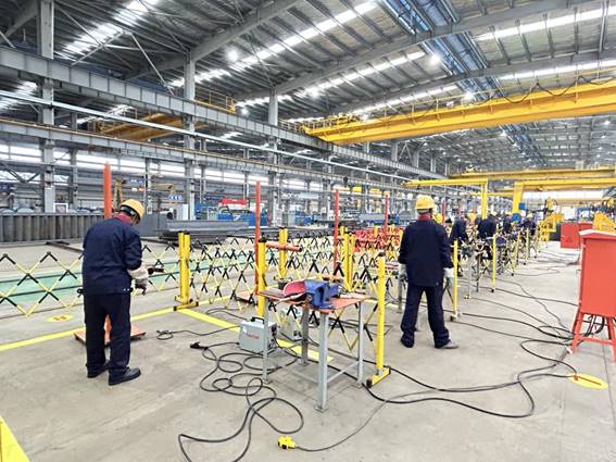 公司舉辦電焊工、電工技術比武